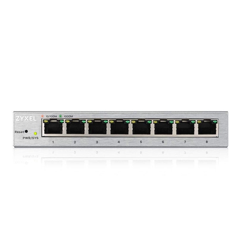 Zyxel 8 Port Gigabit Web Managed Switch | Plug & Play | Supports VLAN, QoS, IGMP & LAG | Fanless [GS1200-8] - Image 1